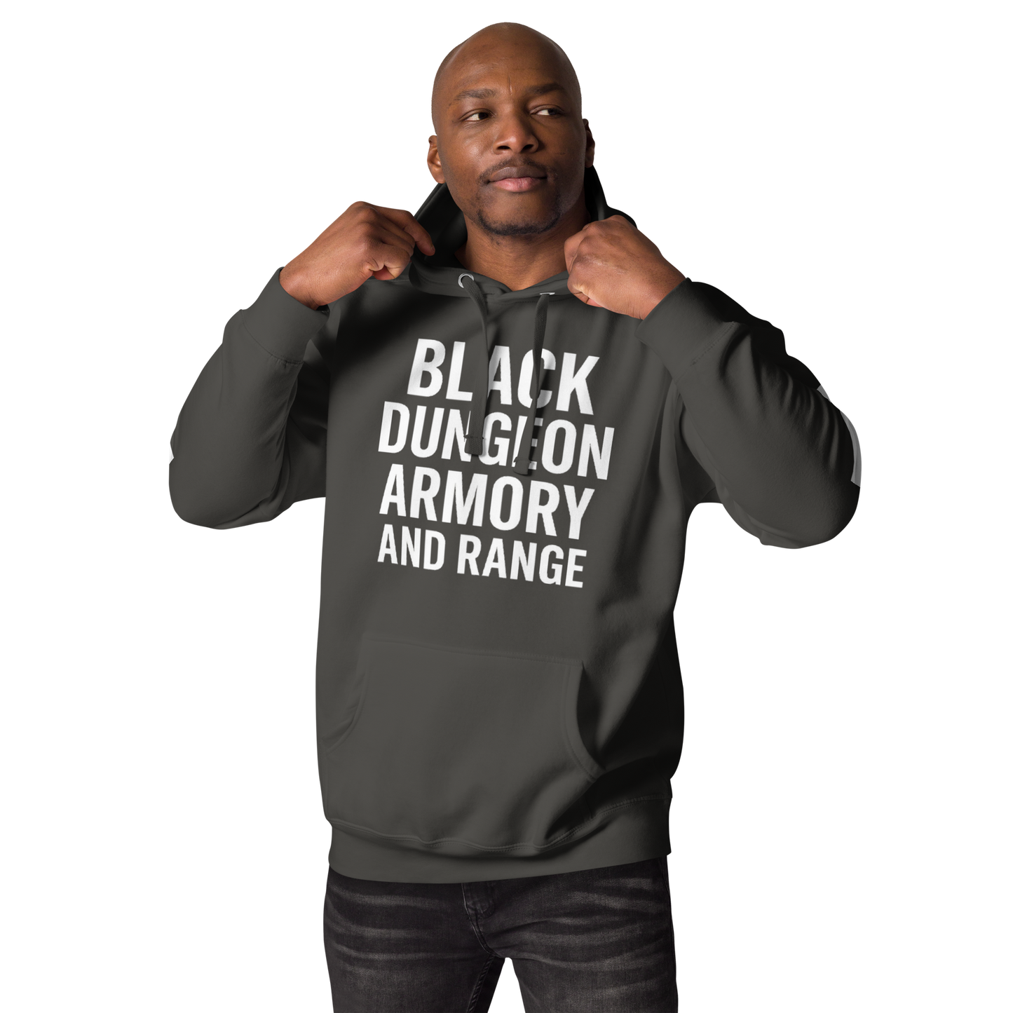 Black Dungeon Armory & Range Tactical Hoodie – Unisex  “ Dungeon Defender Series”