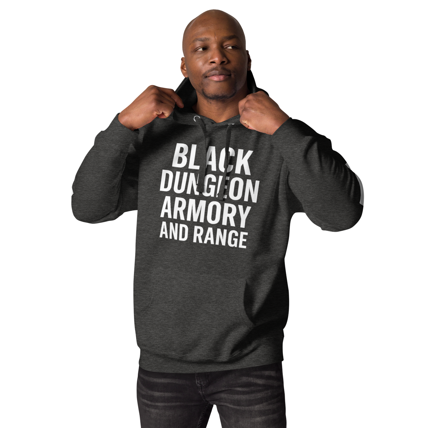 Black Dungeon Armory & Range Tactical Hoodie – Unisex  “ Dungeon Defender Series”