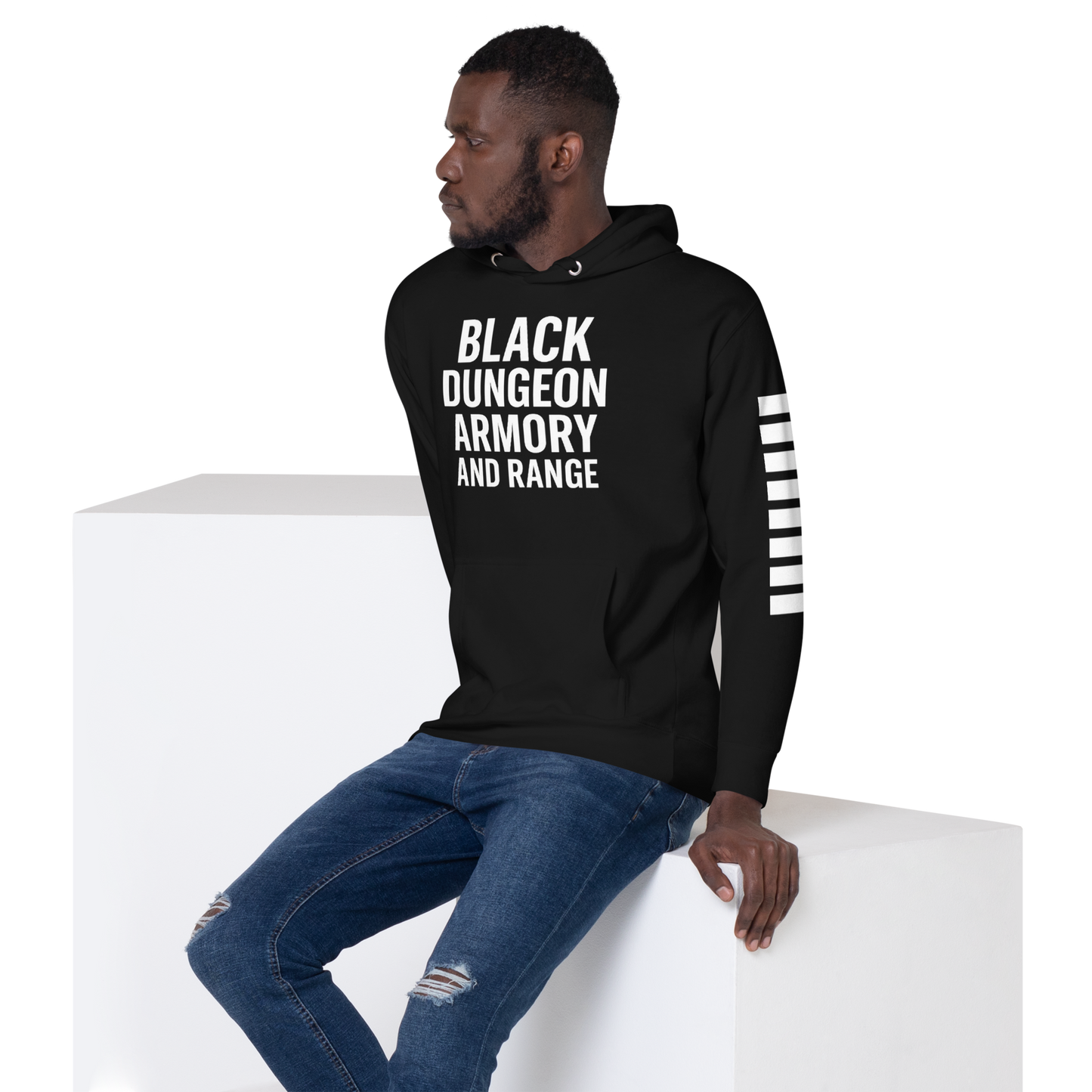 Black Dungeon Armory & Range Tactical Hoodie – Unisex  “ Dungeon Defender Series”