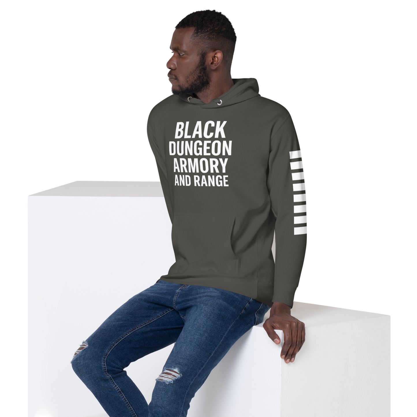 Black Dungeon Armory & Range Tactical Hoodie – Unisex  “ Dungeon Defender Series”