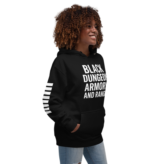 Black Dungeon Armory & Range Tactical Hoodie – Unisex  “ Dungeon Defender Series”