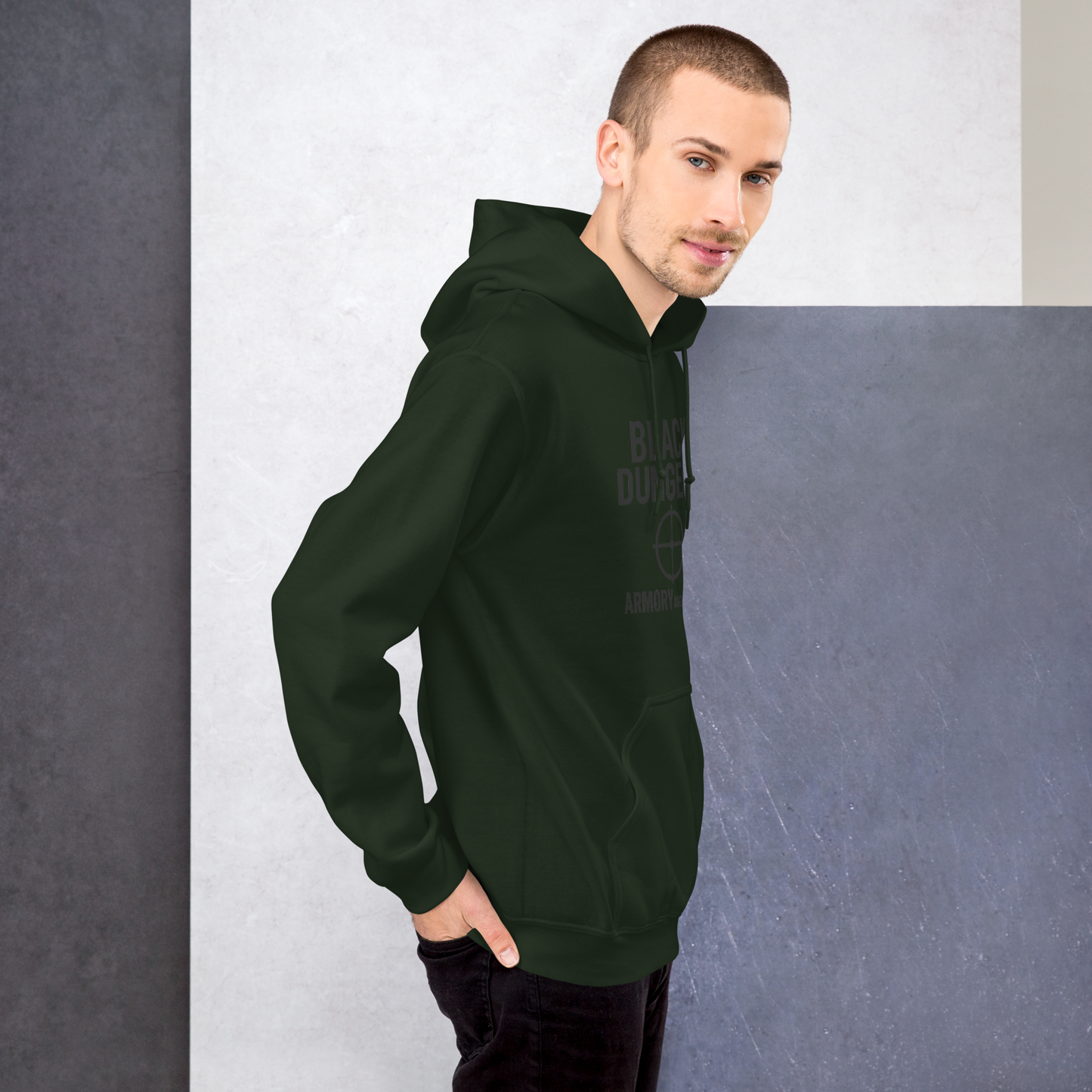 Target Locked Unisex Hoodie (black logo) Edition