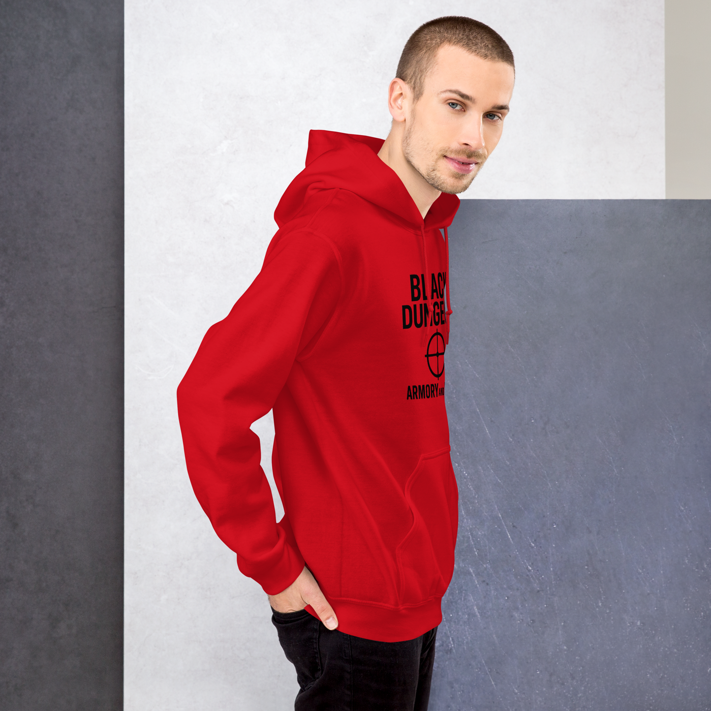 Target Locked Unisex Hoodie (black logo) Edition