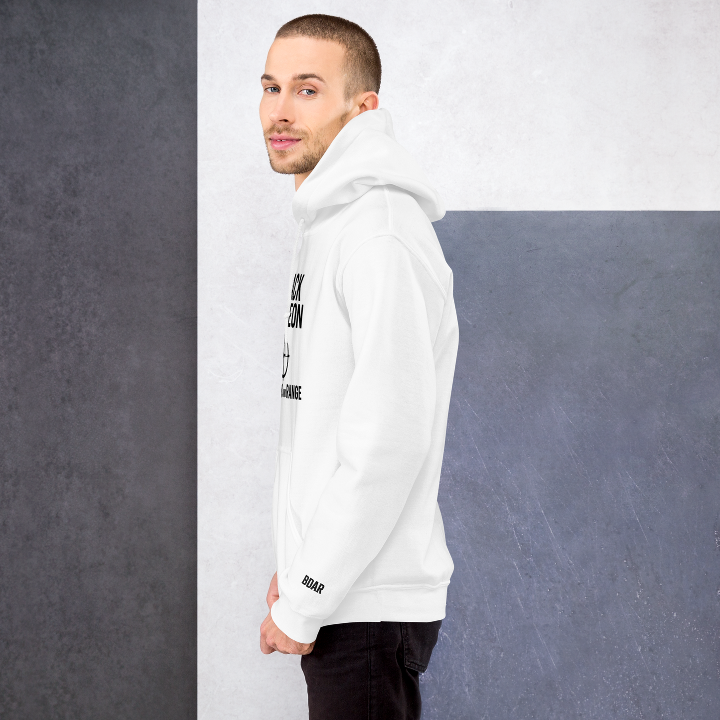 Target Locked Unisex Hoodie (black logo) Edition