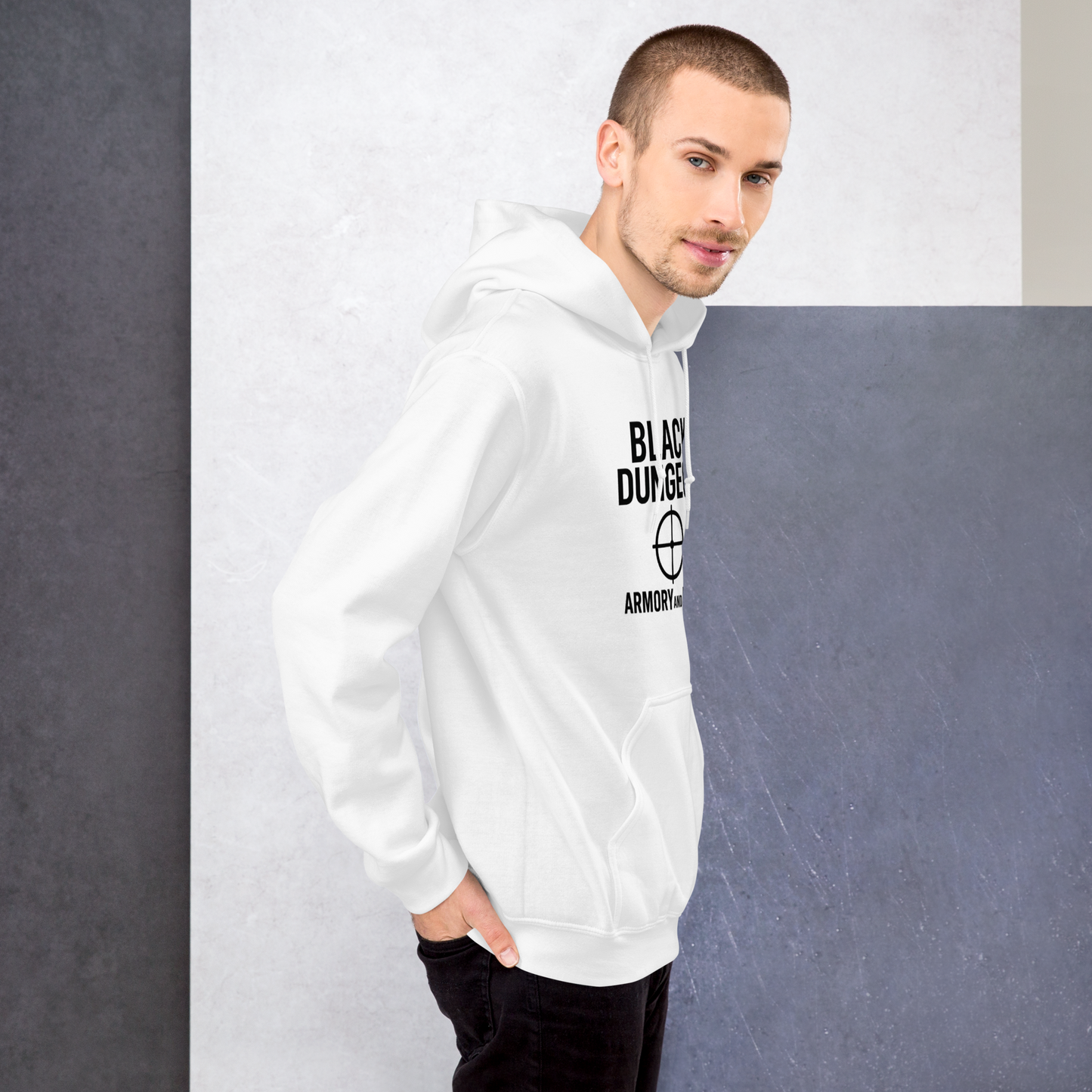 Target Locked Unisex Hoodie (black logo) Edition
